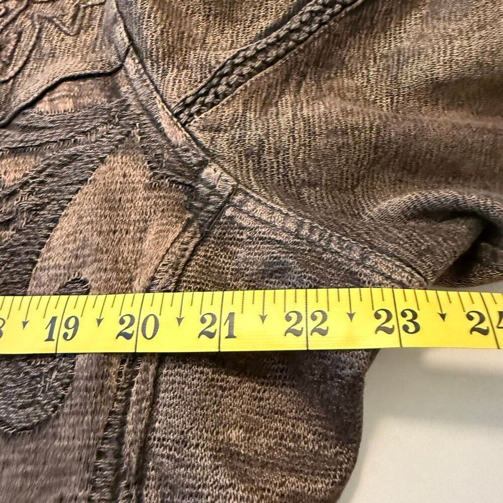 Flashback Jacket Copper Embroidered Sequined Crochet Trim Size XL Western, Goth - Picture 9 of 16